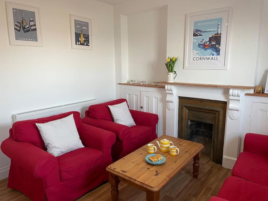 Fabulous 2 Bed Cottage - Outstanding Sea Views Mevagissey Bagian luar foto